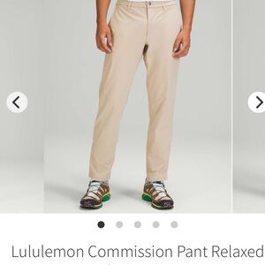 🍋Men’s Lululemon Commission Pant Relaxed Warpstreme size 34 trench🍋*read*